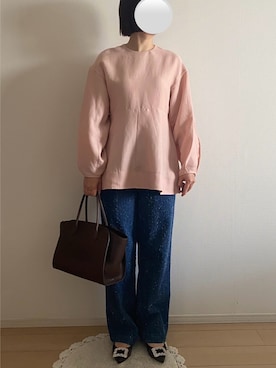 「THE ROW（ザロウ）のアイテム（バッグ）」を使った、ringoさん（レディース・159cm）の春コーディネート