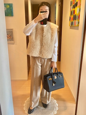 リンゴさん（骨格ウェーブ・レディース・159cm）の秋コーディネート