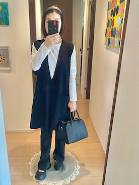 「AP STUDIO（エーピーストゥディオ）のアイテム（パンツ）」を使った、リンゴさん（レディース・159cm）の春コーディネート