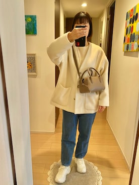 「RED CARD TOKYO（レッドカード）のアイテム」を使った、リンゴさん（レディース・159cm）の冬コーディネート