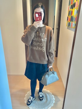 「キュロット」｜「アイテム（ブラウン系）」を使った、リンゴさん（レディース・159cm）の秋コーディネート