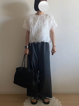 「THE ROW（ザロウ）のアイテム（バッグ）」を使った、ringoさん（レディース・159cm）の夏コーディネート
