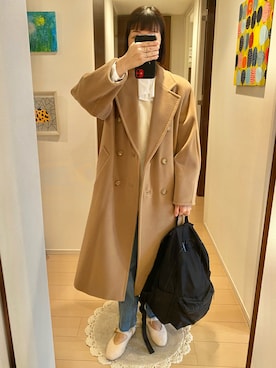 「Max Mara（マックスマーラ）のアイテム」を使った、リンゴさん（レディース・159cm）の冬コーディネート