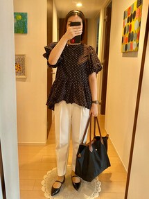 TSURUbyMARIKO OIKAWAドット柄 ノースリーブ チュニック TSURUbyMARIKO OIKAWAドット柄 ノースリーブ チュニック - メルカリ