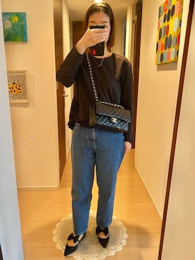 「ショッピング」｜「アイテム（シューズ）」を使った、リンゴさん（レディース・159cm）の春コーディネート