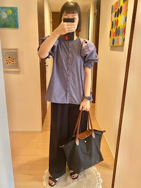 「まだまだ暑い」｜リンゴさん（レディース・159cm）の秋コーディネート