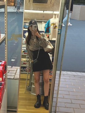 「GRL（グレイル）のアイテム（スウェット）」を使った、maiさん（レディース・154cm）の秋コーディネート