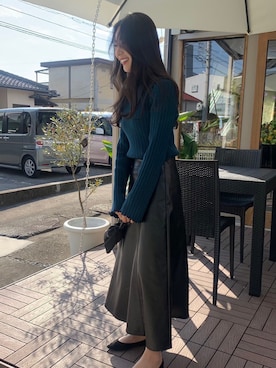 「CELINE（セリーヌ）のアイテム（財布/小物）」を使った、𝐤𝐚𝐳𝐮𝐡𝐚 さん（レディース・154cm）の秋コーディネート