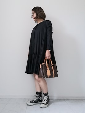 「merlette（マーレット）のアイテム」を使った、coko さん（レディース・155cm）の秋コーディネート