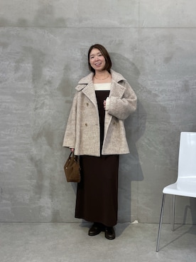 「アイテム（その他アウター）」を使った、IDEchanさん（レディース・161cm）の秋コーディネート