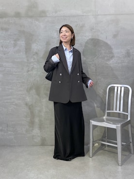 「PAPILLONNER（パピヨネ）のアイテム」を使った、IDEchanさん（レディース・161cm）の秋コーディネート