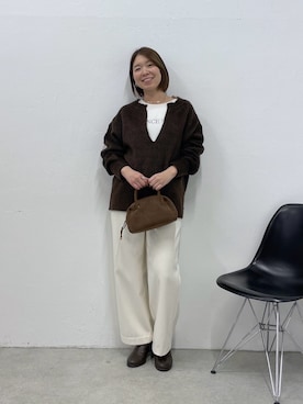 IDEchanさん（レディース・161cm）の冬コーディネート