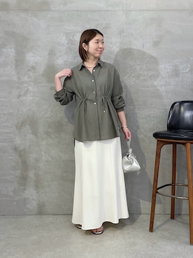 「PAPILLONNER（パピヨネ）のアイテム」を使った、IDEchanさん（レディース・161cm）の春コーディネート