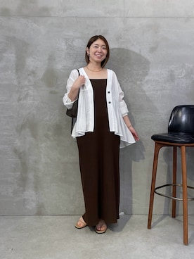 「PAPILLONNER（パピヨネ）のアイテム」を使った、IDEchanさん（レディース・161cm）の夏コーディネート