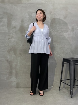 「PAPILLONNER（パピヨネ）のアイテム」を使った、IDEchanさん（レディース・161cm）の冬コーディネート