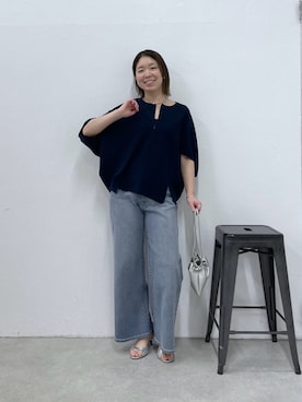 「PAPILLONNER（パピヨネ）のアイテム」を使った、IDEchanさん（レディース・161cm）の春コーディネート