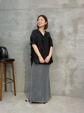 「PAPILLONNER（パピヨネ）のアイテム」を使った、IDEchanさん（レディース・161cm）の夏コーディネート