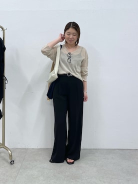 「PAPILLONNER（パピヨネ）のアイテム」を使った、IDEchanさん（レディース・161cm）の春コーディネート