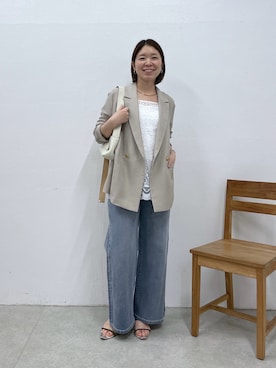 IDEchanさん（レディース・161cm）の春コーディネート