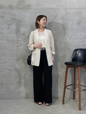 「PAPILLONNER（パピヨネ）のアイテム」を使った、IDEchanさん（レディース・161cm）の春コーディネート