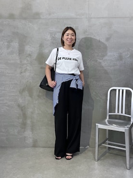 「PAPILLONNER（パピヨネ）のアイテム」を使った、IDEchanさん（レディース・161cm）の夏コーディネート