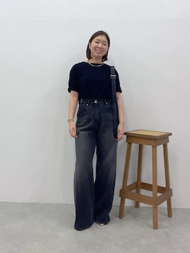 「PAPILLONNER（パピヨネ）のアイテム」を使った、IDEchanさん（レディース・161cm）の夏コーディネート