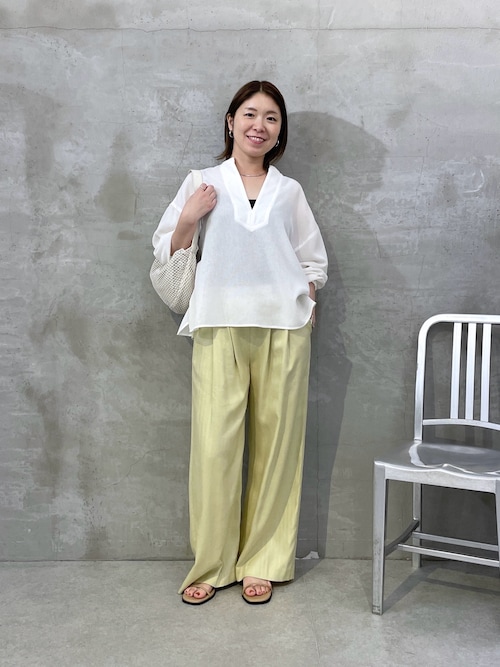 真夏も着たい長袖ヴィンテージメッシュスキッパーシアーシャツ/WEB限定 