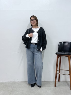「PAPILLONNER（パピヨネ）のアイテム」を使った、IDEchanさん（レディース・161cm）の秋コーディネート
