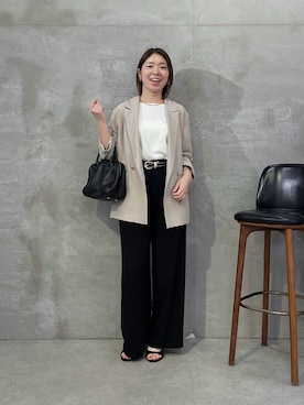 「PAPILLONNER（パピヨネ）のアイテム」を使った、IDEchanさん（レディース・161cm）の春コーディネート