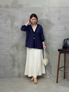 「PAPILLONNER（パピヨネ）のアイテム」を使った、IDEchanさん（レディース・161cm）の春コーディネート