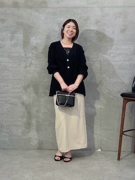 「PAPILLONNER（パピヨネ）のアイテム」を使った、IDEchanさん（レディース・161cm）の春コーディネート