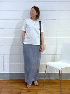 「PAPILLONNER（パピヨネ）のアイテム」を使った、IDEchanさん（レディース・161cm）の夏コーディネート