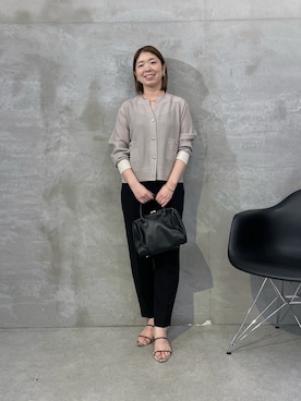 「PAPILLONNER（パピヨネ）のアイテム」を使った、IDEchanさん（レディース・161cm）の夏コーディネート