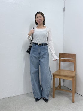「PAPILLONNER（パピヨネ）のアイテム」を使った、IDEchanさん（レディース・161cm）の秋コーディネート