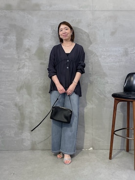 「PAPILLONNER（パピヨネ）のアイテム」を使った、IDEchanさん（レディース・161cm）の夏コーディネート