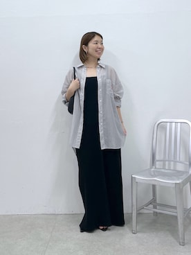 「PAPILLONNER（パピヨネ）のアイテム」を使った、IDEchanさん（レディース・161cm）の夏コーディネート