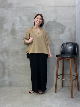 「PAPILLONNER（パピヨネ）のアイテム」を使った、IDEchanさん（レディース・161cm）の夏コーディネート