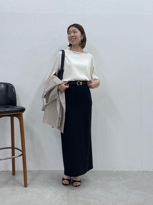 ジャージスクエアブラウス/セットアップ可/WEB限定カラー展開（シャツ