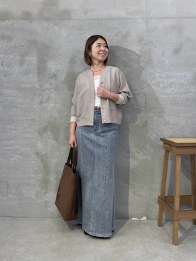 「PAPILLONNER（パピヨネ）のアイテム」を使った、IDEchanさん（レディース・161cm）の夏コーディネート