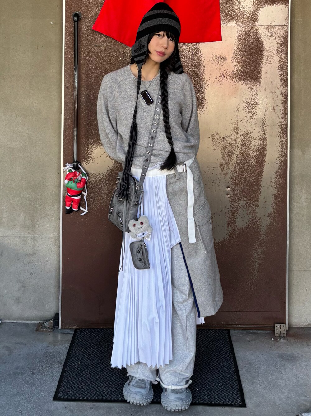 Vivienne Westwood ベレー帽 ベージュ 冬コーデ Vivienne Westwood ベレー帽 ベージュ 冬コーデ - 帽子