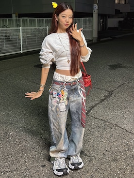 「アイテム（パンツ）」を使った、さらゆにこーんさん（レディース・162cm）の秋コーディネート