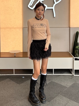 「アイテム（ブーツ）」を使った、さらゆにこーんさん（レディース・162cm）の秋コーディネート