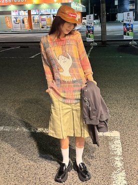 「アイテム（トップス）」を使った、さらゆにこーんさん（レディース・162cm）の秋コーディネート