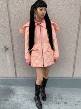 「miu miu（ミュウミュウ）のアイテム（ジャケット/アウター）」を使った、さらゆにこーんさん（レディース・162cm）の秋コーディネート