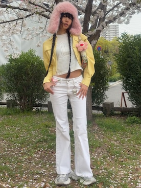 「Bershka（ベルシュカ）のアイテム」を使った、さらゆにこーんさん（レディース・162cm）の春コーディネート