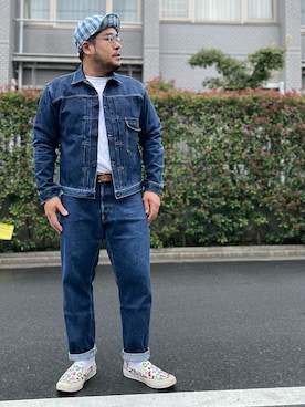 「FULLCOUNT（フルカウント）のアイテム（帽子）」を使った、gunken5さん（メンズ・171cm）の秋コーディネート
