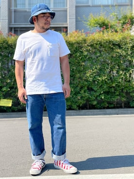 「DISCUS（ディスカス）のアイテム」を使った、gunken5さん（メンズ・171cm）の夏コーディネート
