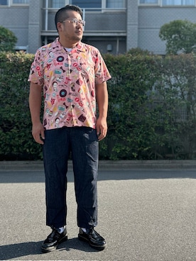 「アイテム（ローファー）」を使った、gunken5さん（メンズ・171cm・40代）の夏コーディネート