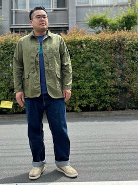 「Pherrow's（フェローズ）のアイテム（ジャケット/アウター）」を使った、gunken5さん（メンズ・171cm）の春コーディネート