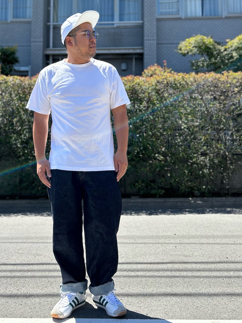gunken5さんの「オリジナルス キャップ 帽子 ［AC TREFOIL FLAT CAP］（adidas）」を使ったコーディネートの1枚目の写真